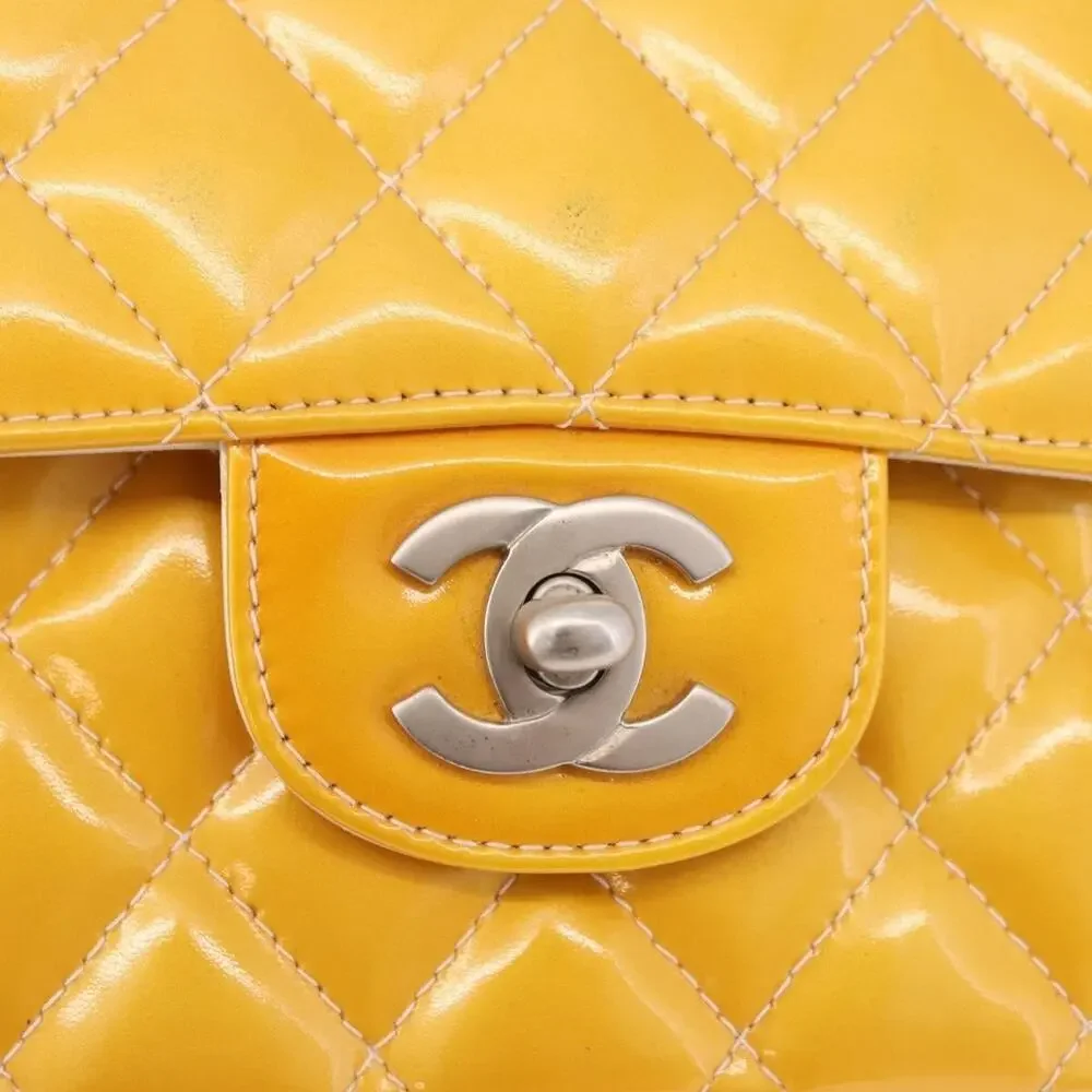 Chanel Chain Matelasse 25 Shoulder Bag Yellow